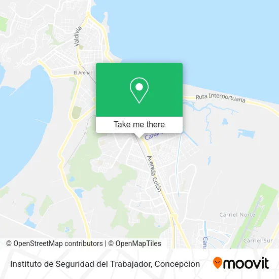 Mapa de Instituto de Seguridad del Trabajador