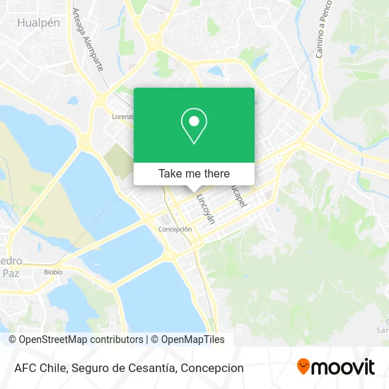 AFC Chile, Seguro de Cesantía map