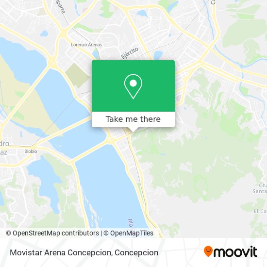 Mapa de Movistar Arena Concepcion