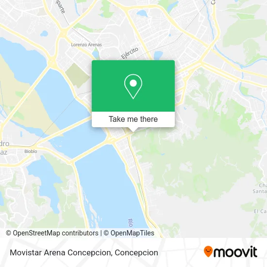 Mapa de Movistar Arena Concepcion