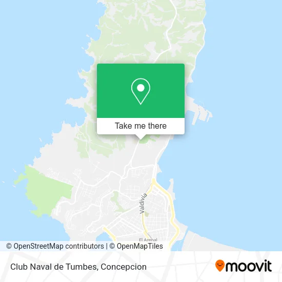 Mapa de Club Naval de Tumbes