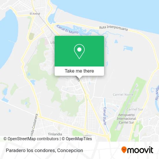 Mapa de Paradero los condores