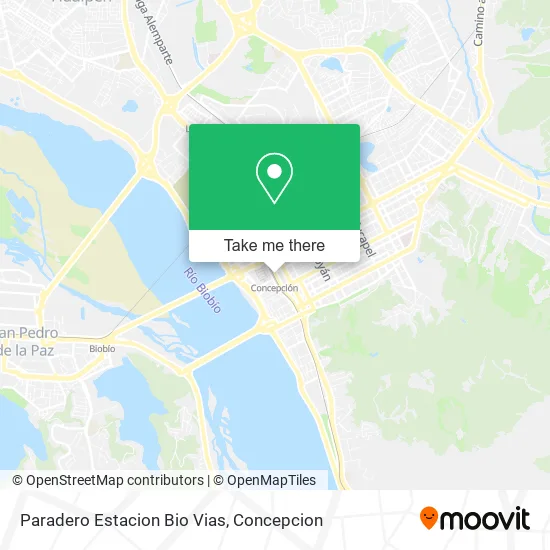 Paradero Estacion Bio Vias map