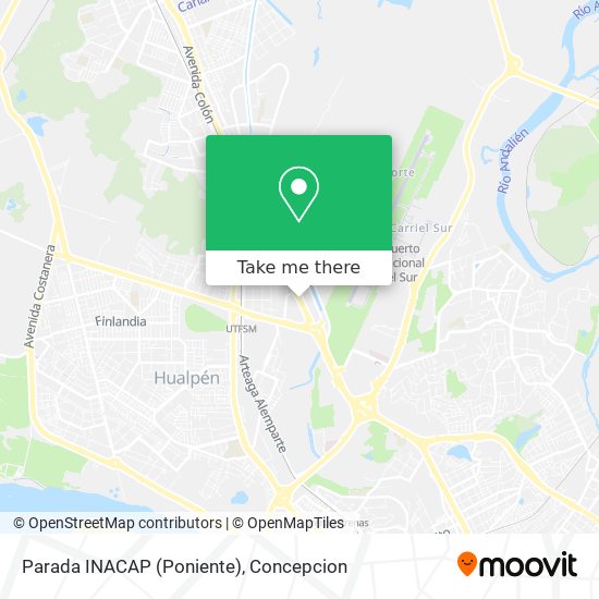 Parada INACAP (Poniente) map