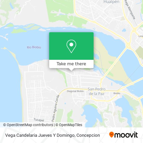 Mapa de Vega Candelaria Jueves Y Domingo