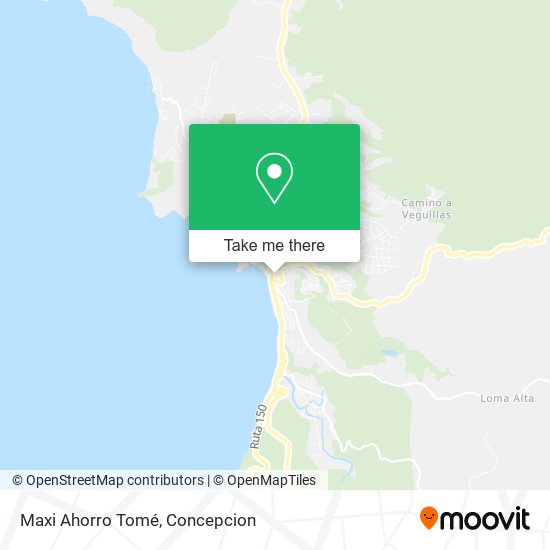 Mapa de Maxi Ahorro  Tomé