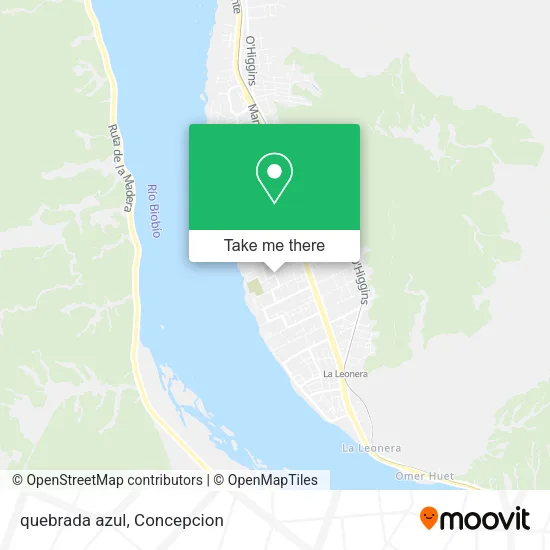 Mapa de quebrada azul