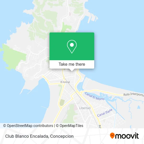 Mapa de Club Blanco Encalada