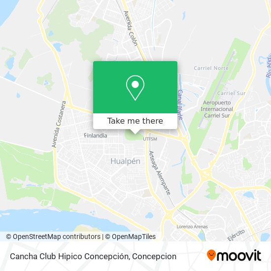 Cancha Club Hipico Concepción map