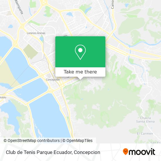 Mapa de Club de Tenis Parque Ecuador