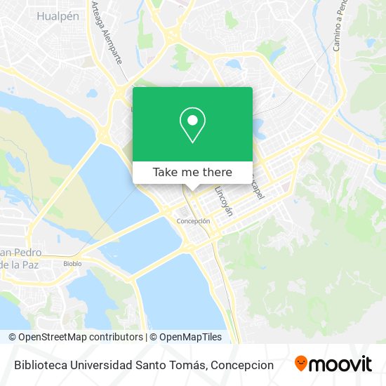 Biblioteca Universidad Santo Tomás map