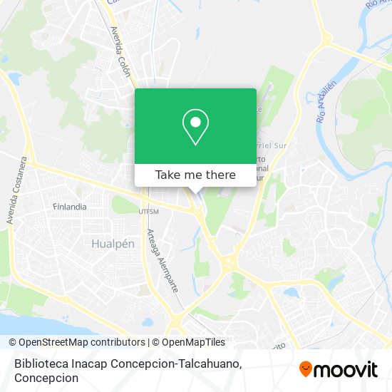 Biblioteca Inacap Concepcion-Talcahuano map