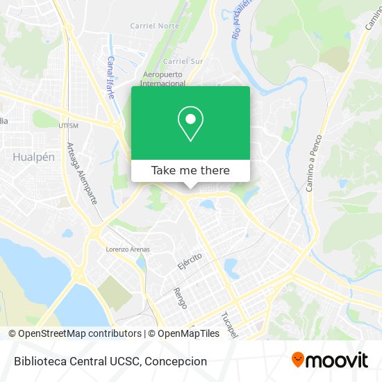 Biblioteca Central UCSC map