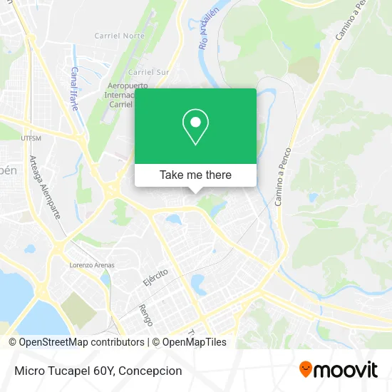 Mapa de Micro Tucapel 60Y