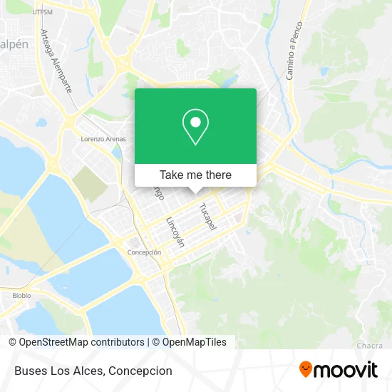 Mapa de Buses Los Alces