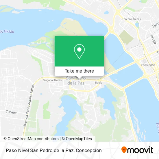 Mapa de Paso Nivel San Pedro de la Paz