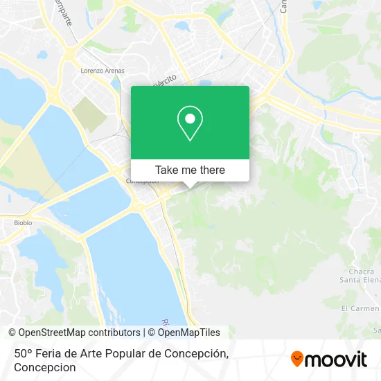 Mapa de 50º Feria de Arte Popular de Concepción