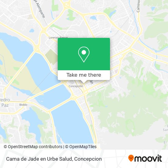 Cama de Jade en Urbe Salud map