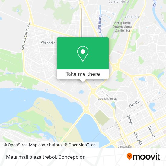 Mapa de Maui mall plaza trebol