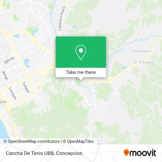 Mapa de Cancha De Tenis UBB