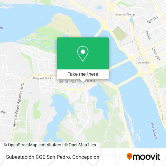 Mapa de Subestación CGE San Pedro