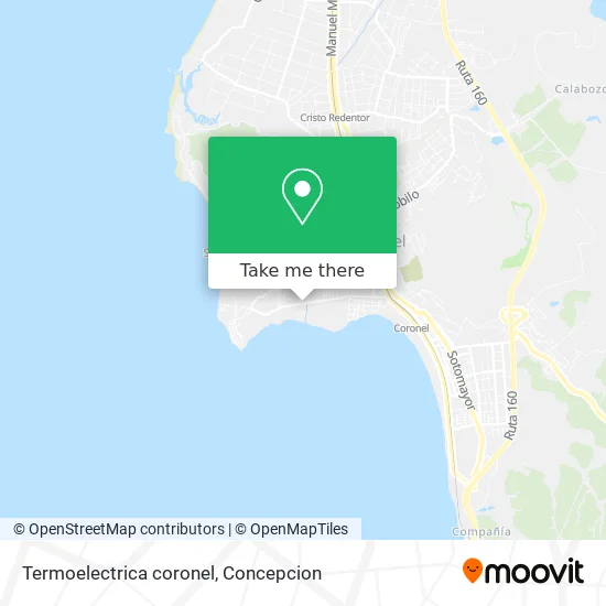 Termoelectrica coronel map