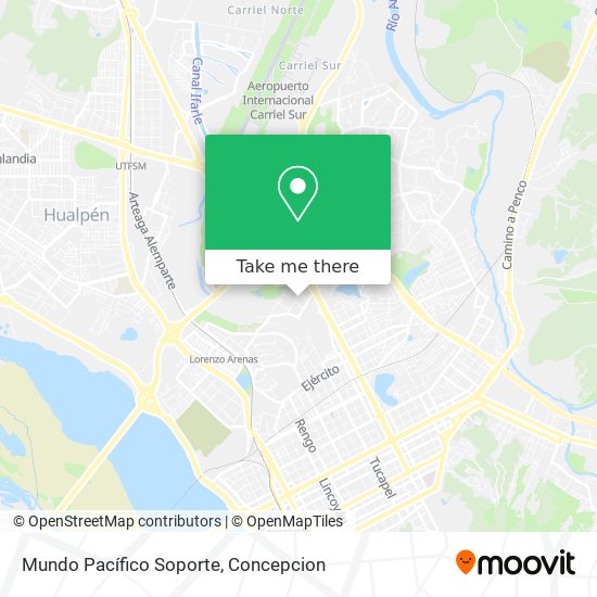 Mundo Pacífico Soporte map