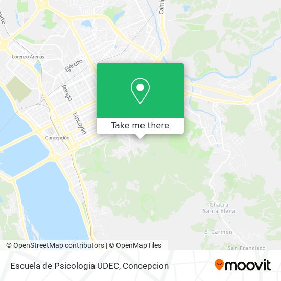 Mapa de Escuela de Psicologia UDEC