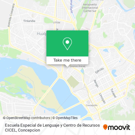 Escuela Especial de Lenguaje y Centro de Recursos CICEL map