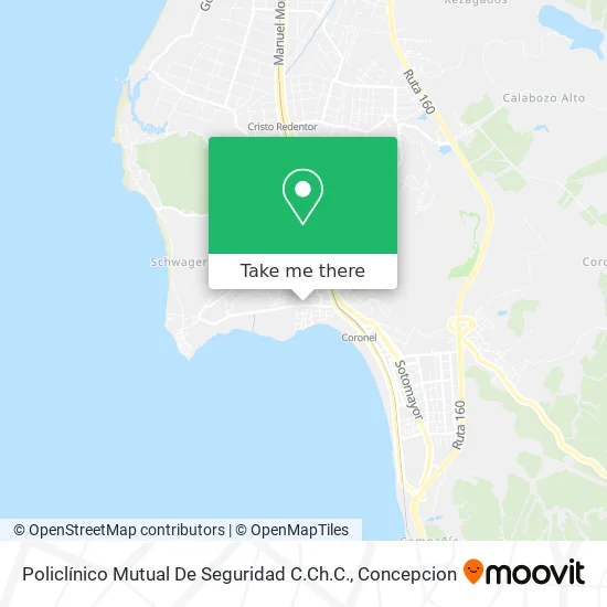 Policlínico Mutual De Seguridad C.Ch.C. map