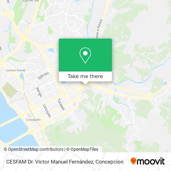 CESFAM Dr. Víctor Manuel Fernández map