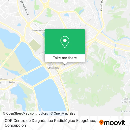 Mapa de CDR Centro de Diagnóstico Radiológico Ecográfico