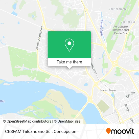 Mapa de CESFAM Talcahuano Sur