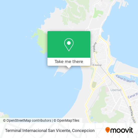 Mapa de Terminal Internacional San Vícente