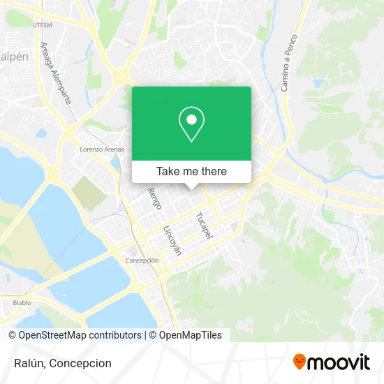 Mapa de Ralún