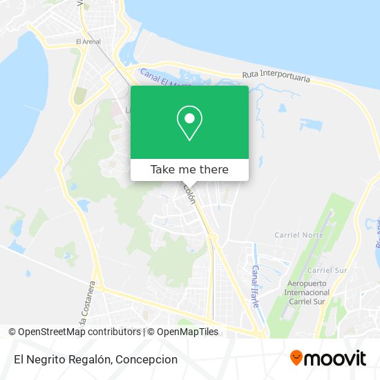 El Negrito Regalón map