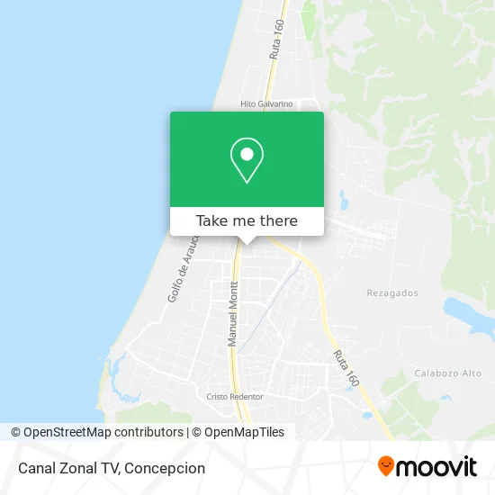 Mapa de Canal Zonal TV
