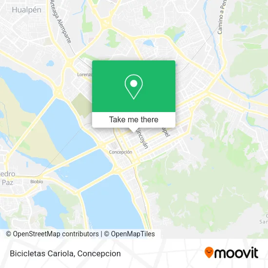 Mapa de Bicicletas Cariola
