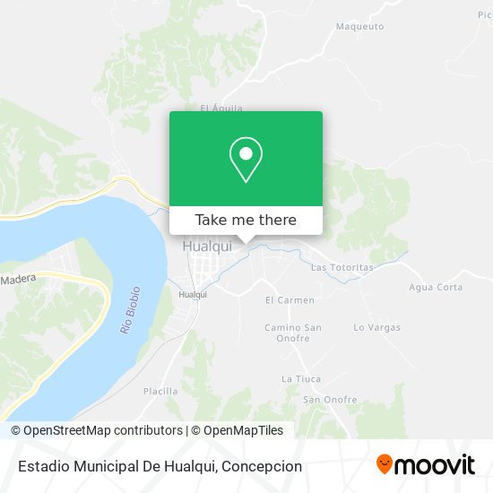 Mapa de Estadio Municipal De Hualqui