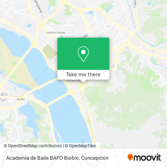 Academia de Baile BAFO Biobío map