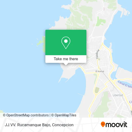Mapa de JJ.VV. Rucamanque Bajo