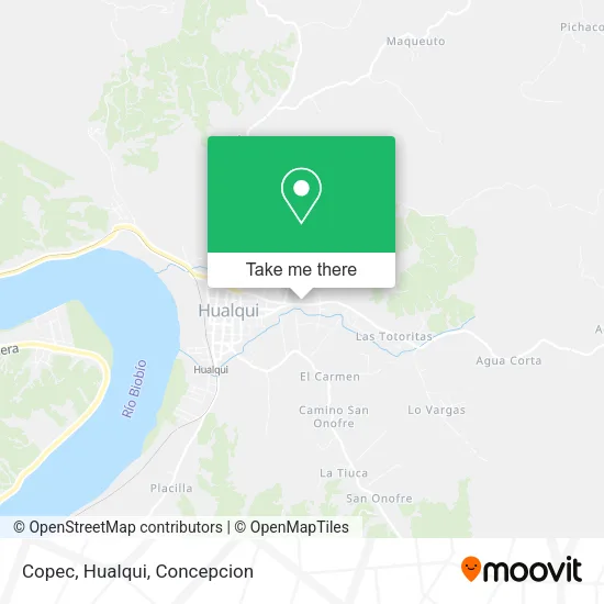 Mapa de Copec, Hualqui
