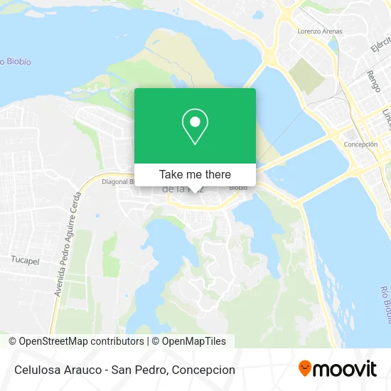Celulosa Arauco - San Pedro map