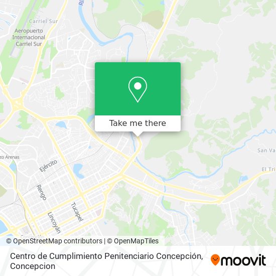 Mapa de Centro de Cumplimiento Penitenciario Concepción