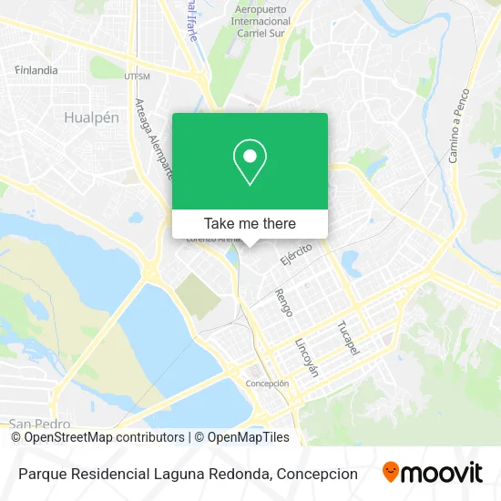 Mapa de Parque Residencial Laguna Redonda