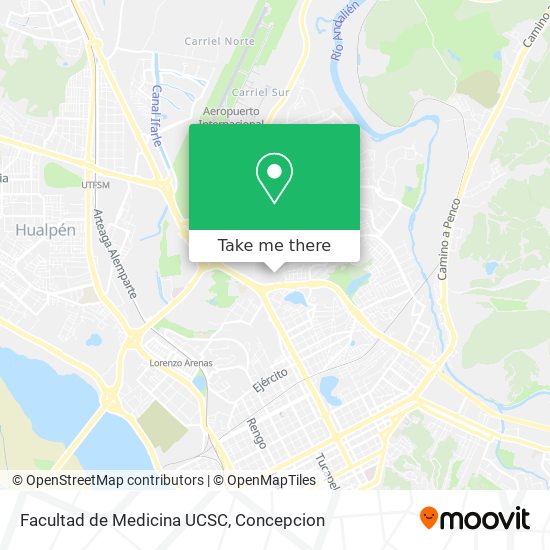 Facultad de Medicina UCSC map
