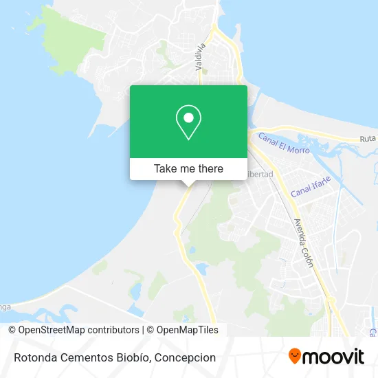 Rotonda Cementos Biobío map