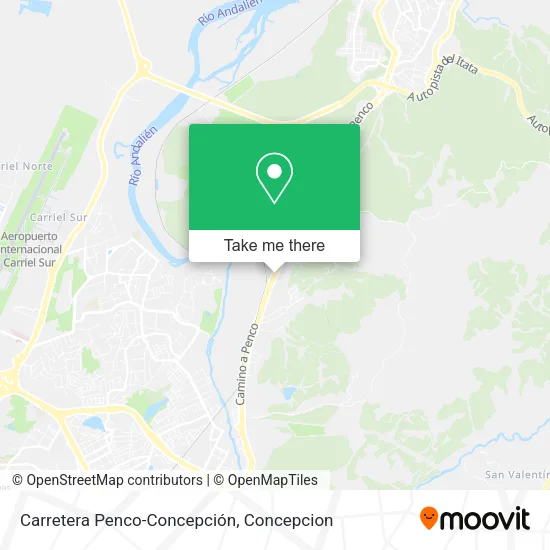 Mapa de Carretera Penco-Concepción