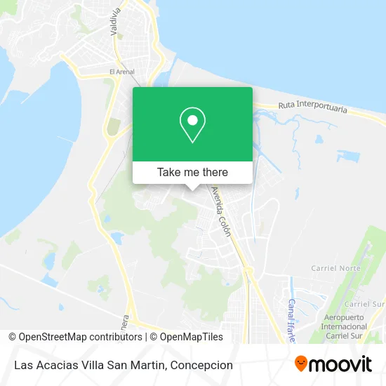 Mapa de Las Acacias Villa San Martin