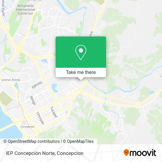 Mapa de IEP Concepción Norte